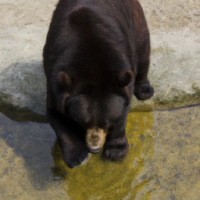 drinking bear